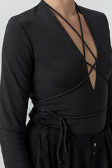 Annie Top - Black Organic Cotton | Miista | Designed & Handmade in Europe