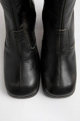 Donna Boots - Black Brush Off Leather | Miista | Designed & Handmade in Europe