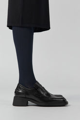 Amelia Loafers - Black Leather | Miista | Designed & Handmade in Europe