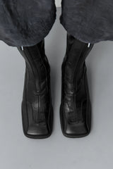Vito Black Strech Zipper Boots | Miista | Designed & Handmade in Europe