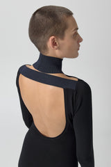 Marina Dress - Black Extra Fine Merino Knit | Miista | Designed & Handmade in Europe