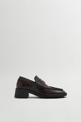 Eralia Loafers - Burgundy Leather | Miista | Designed & Handmade in Europe