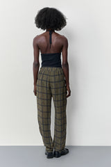 Tessan Georgette Check Trousers | Miista | Designed & Handmade in Europe
