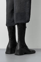 Vito Black Strech Zipper Boots | Miista | Designed & Handmade in Europe