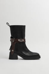 Janina Boots - Black Leather | Miista | Designed & Handmade in Europe