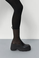 Deandra Brushed Brown Boots | Miista | Designed & Handmade in Europe