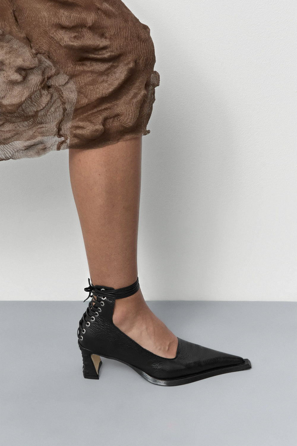Gauri Lace Black Courts | Miista | Designed & Handmade in Europe
