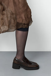 Karina Black Brown Loafers | Miista | Designed & Handmade in Europe