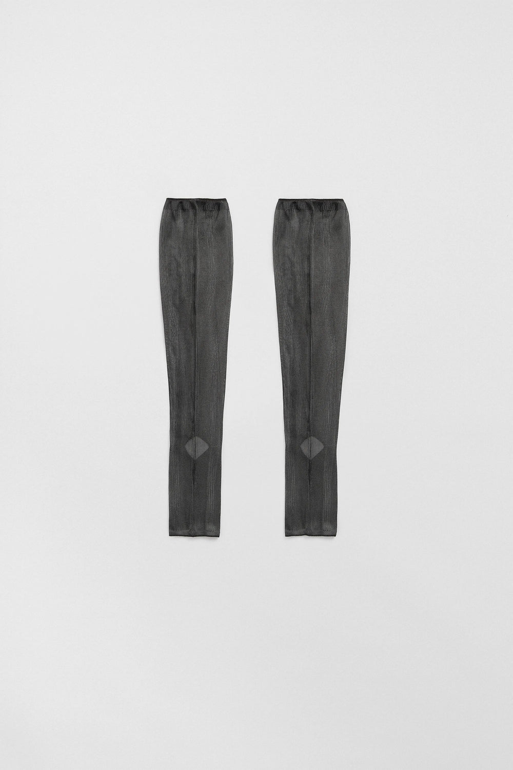 Trin Cement Grey Open Toe Knitted Socks | Miista | Designed & Handmade in Europe