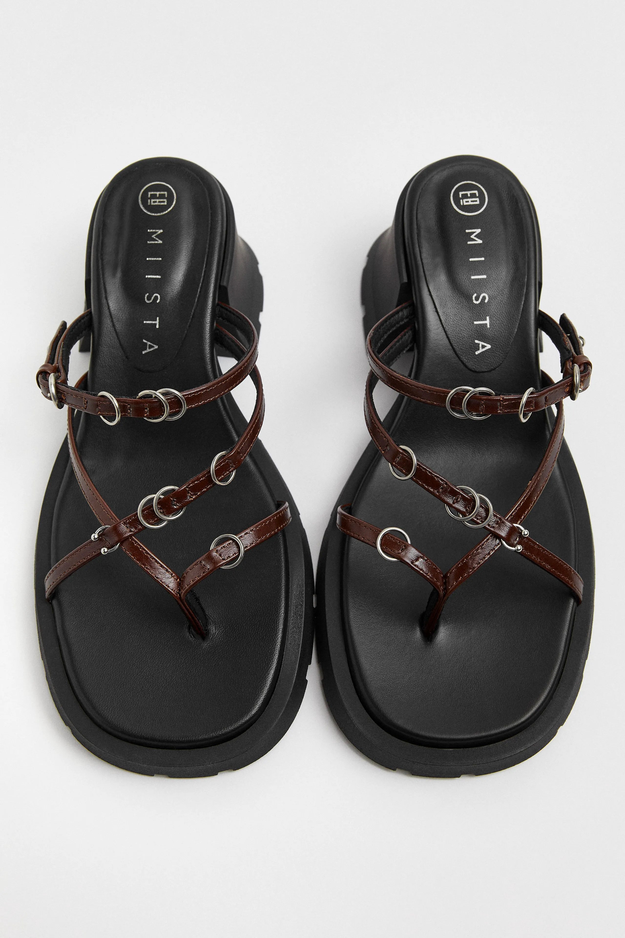 Jaslene Brown Sandals | Miista | Designed & Handmade in Europe