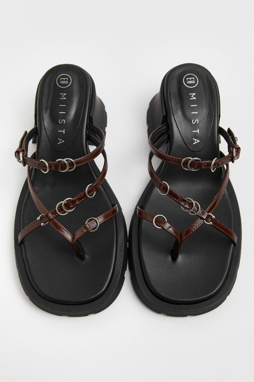 Jaslene Brown Sandals | Miista | Designed & Handmade in Europe