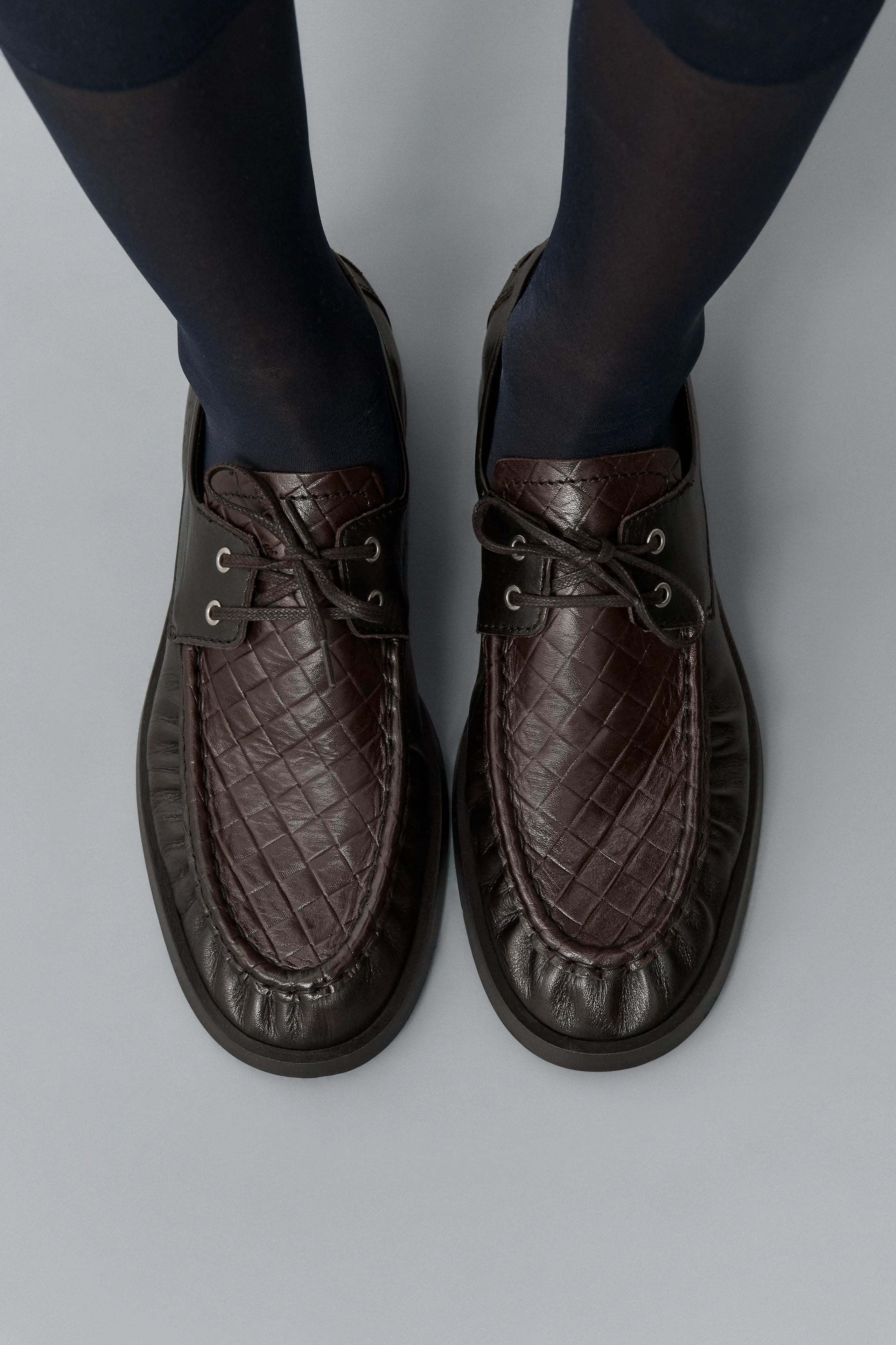 Edelira Brown Derby Loafers | Miista | Designed & Handmade in Europe