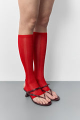 Abisai Burgundy Mini Buckled Sandals | Miista | Designed & Handmade in Europe