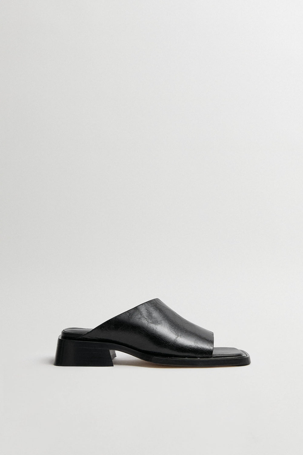 Alendra Black Asymmetric Sandals | Miista | Designed & Handmade in Europe