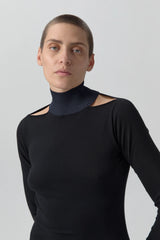 Marina Dress -  Black Extra Fine Merino Knit | Miista | Designed & Handmade in Europe