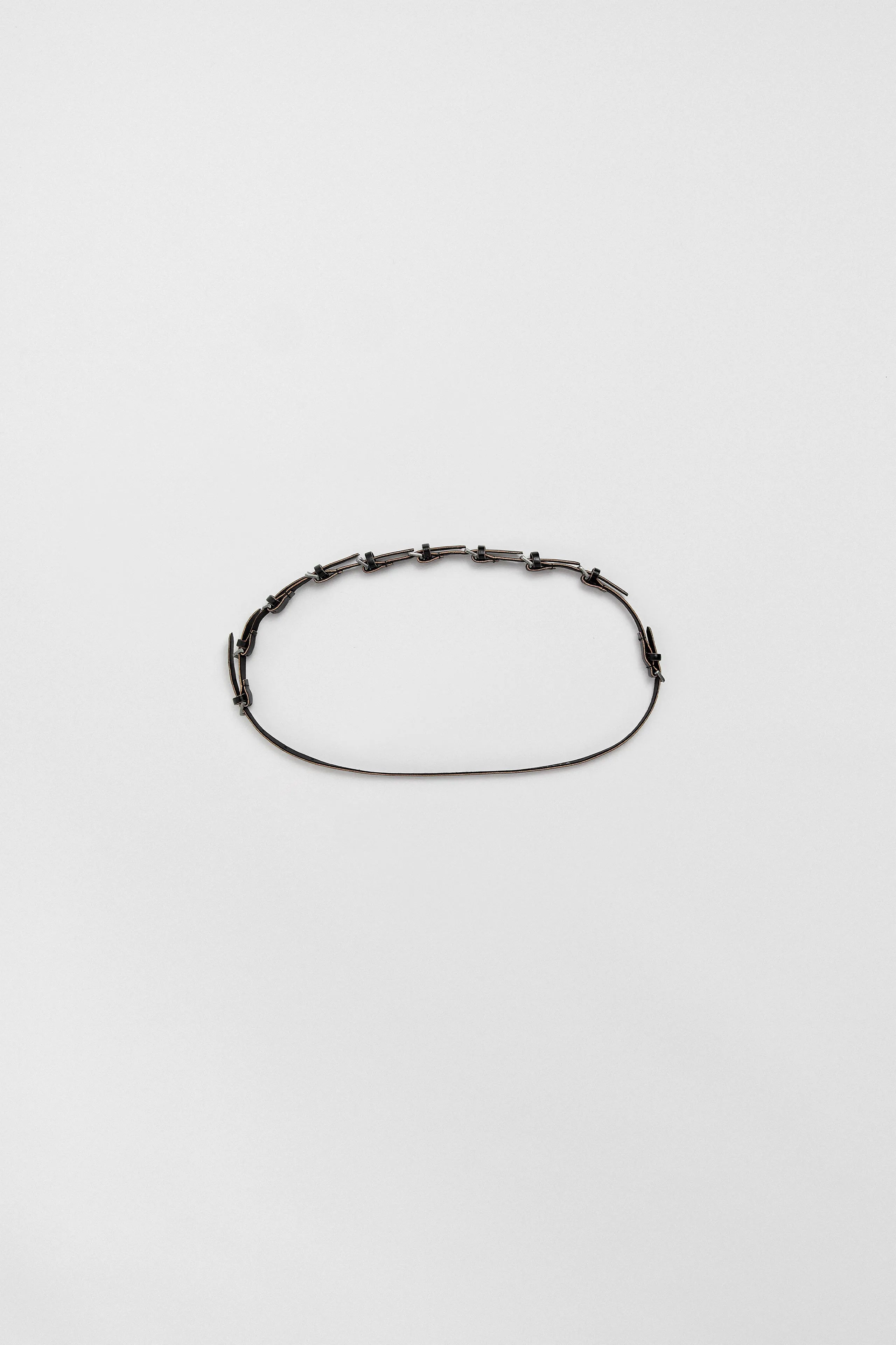 Bucci Black Mini Buckles Leather Belt | Miista | Designed & Handmade in Europe
