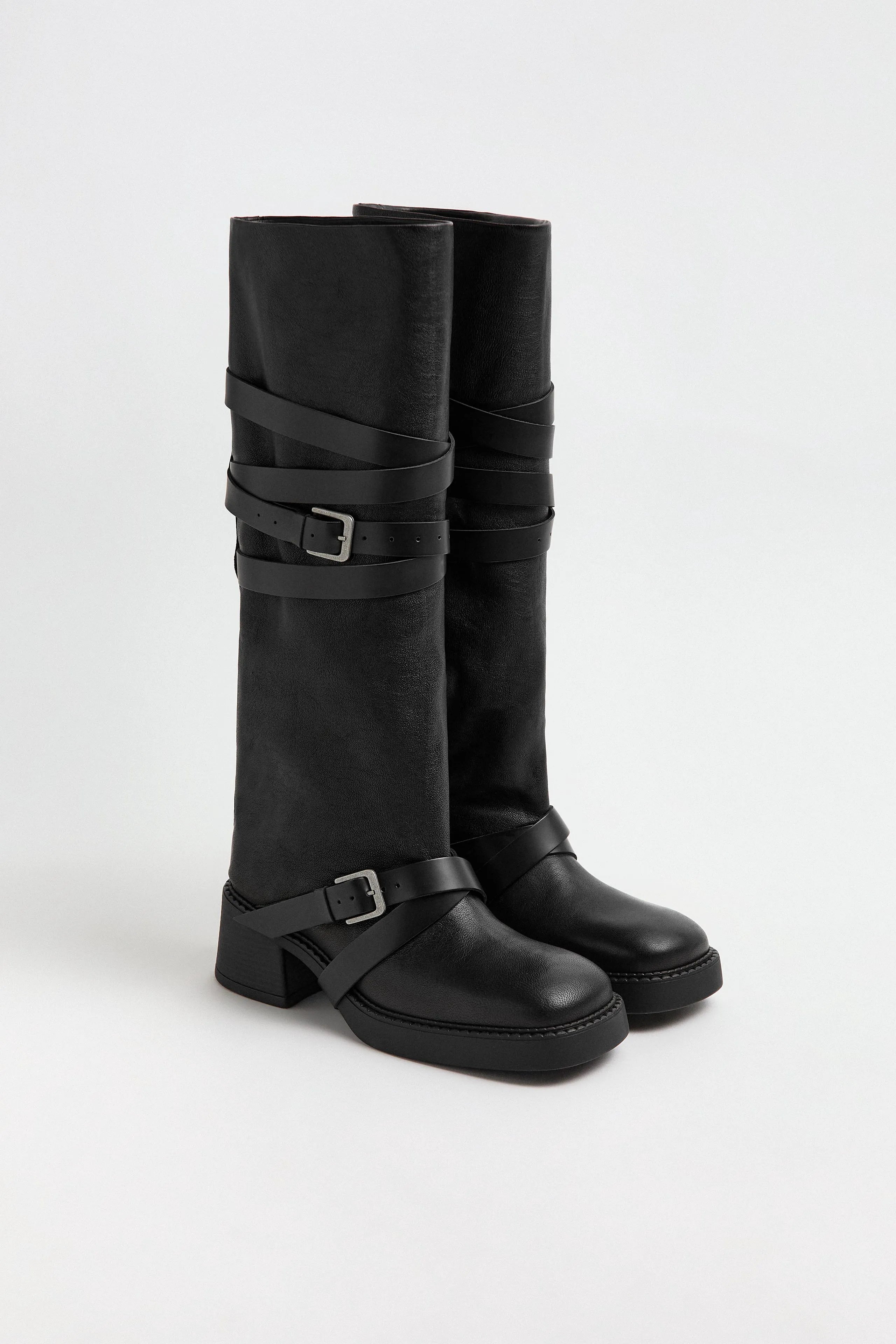 Katarzyna Boots - Black Leather | Miista | Designed & Handmade in Europe