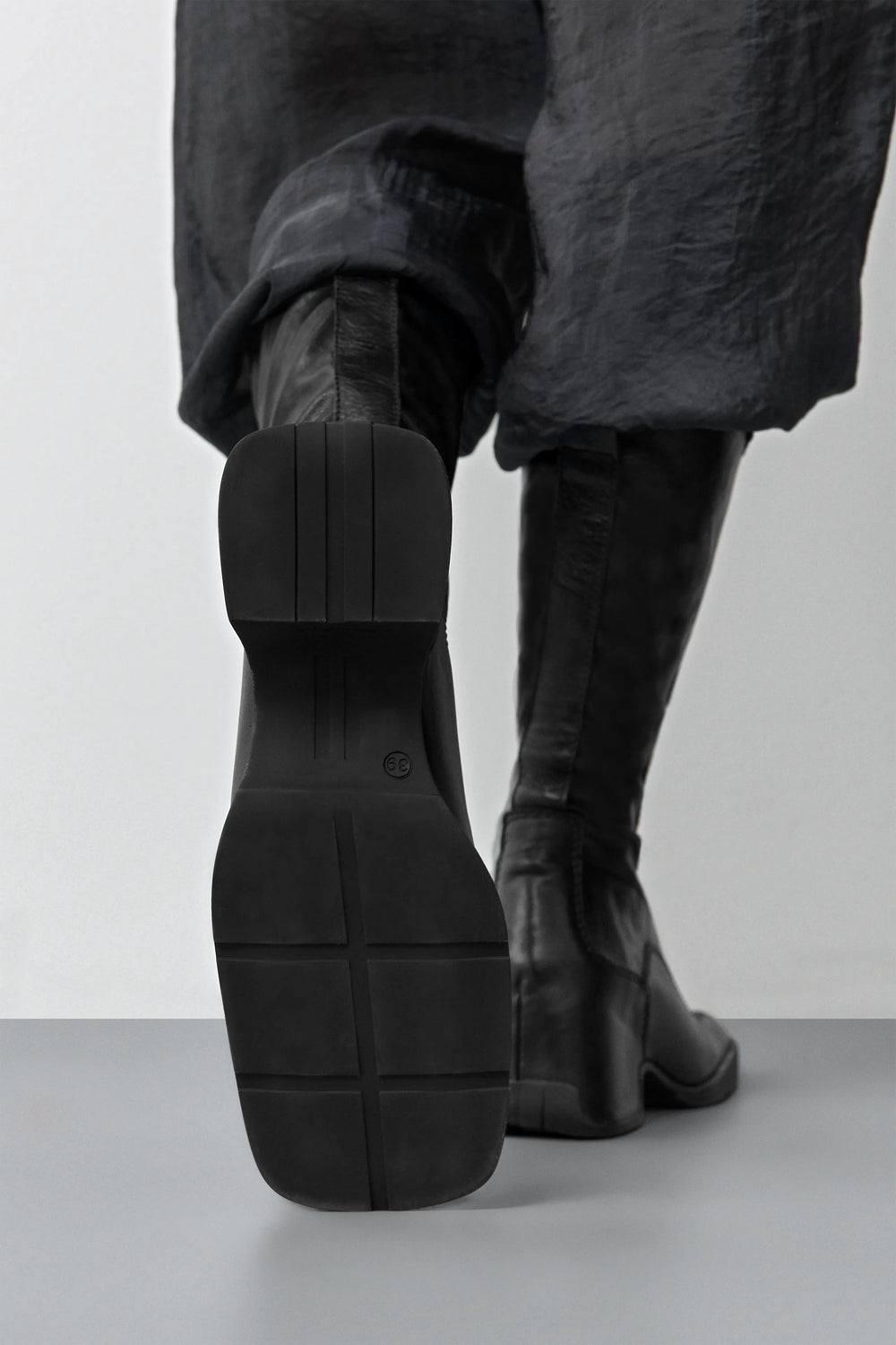 Vito Black Strech Zipper Boots | Miista | Designed & Handmade in Europe