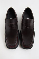 Eralia Loafers - Burgundy Leather | Miista | Designed & Handmade in Europe