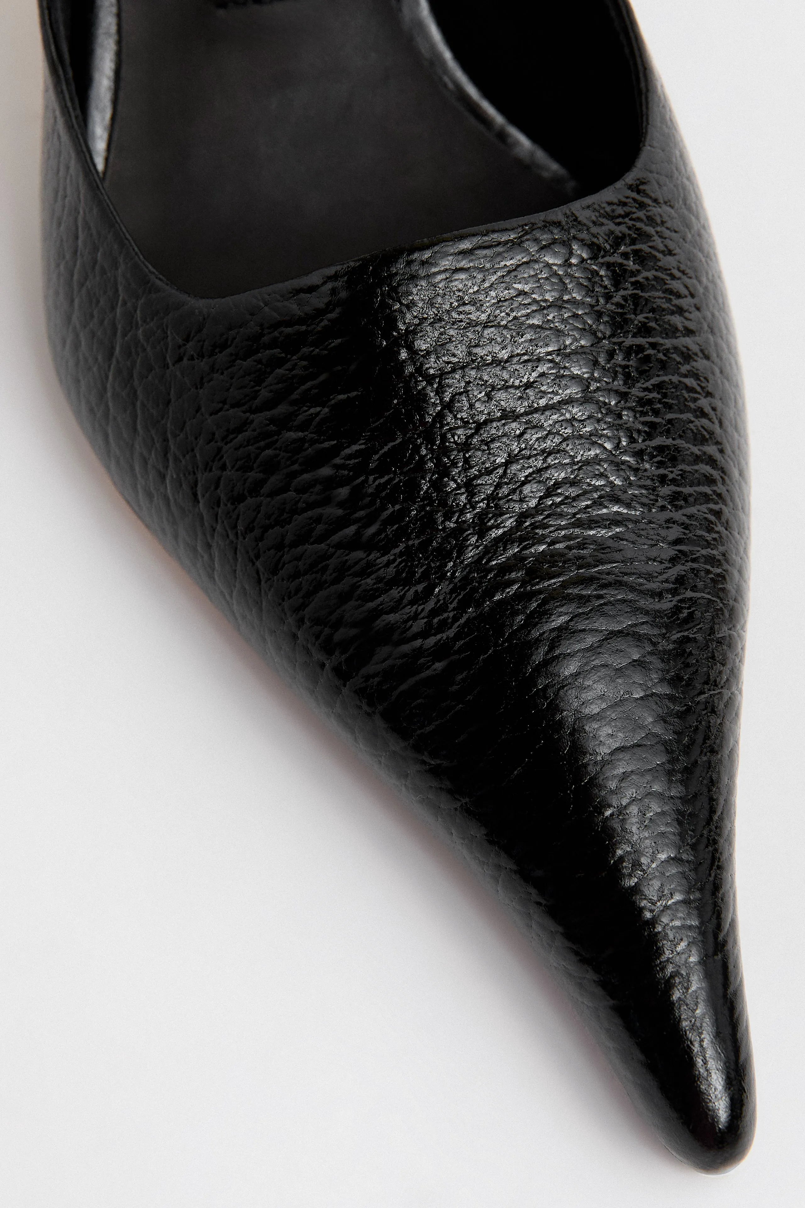 Qori Courts - Black Grainy Leather | Miista | Designed & Handmade in Europe