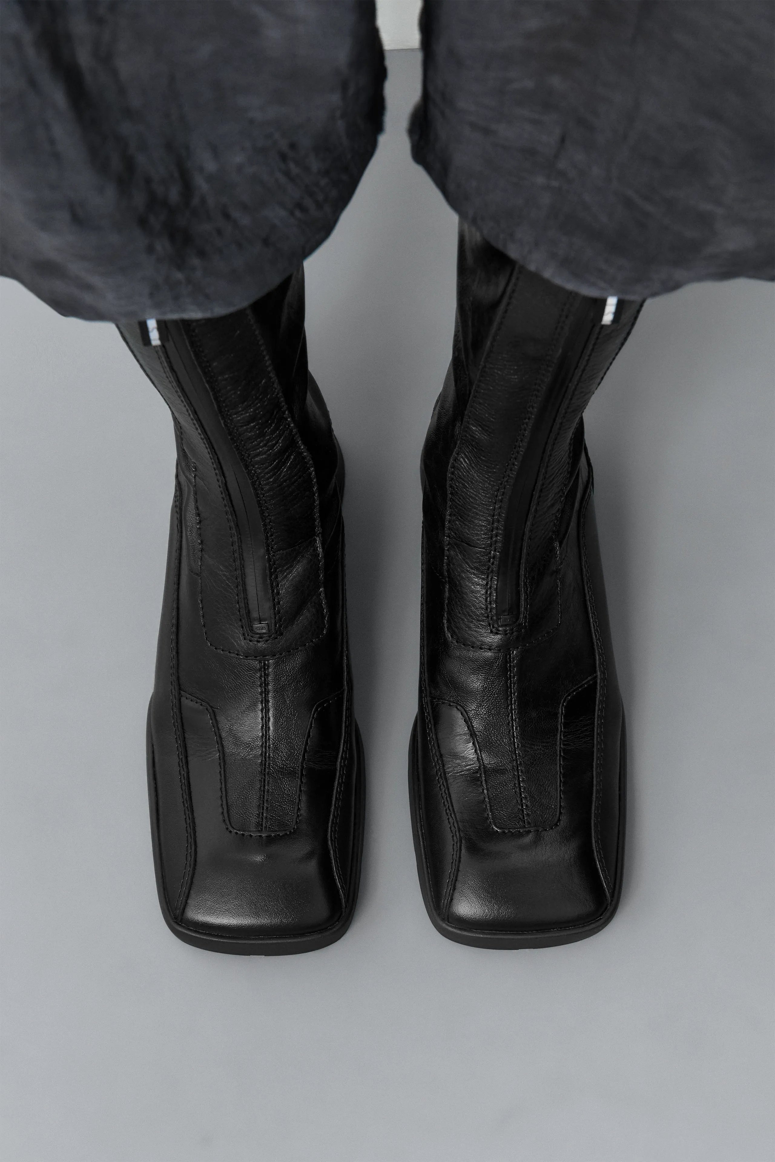 Vito Black Strech Zipper Boots | Miista | Designed & Handmade in Europe