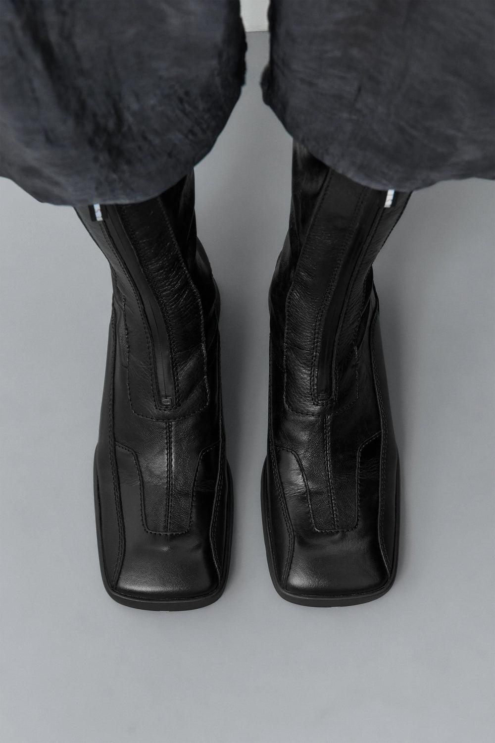 Vito Black Strech Zipper Boots | Miista | Designed & Handmade in Europe