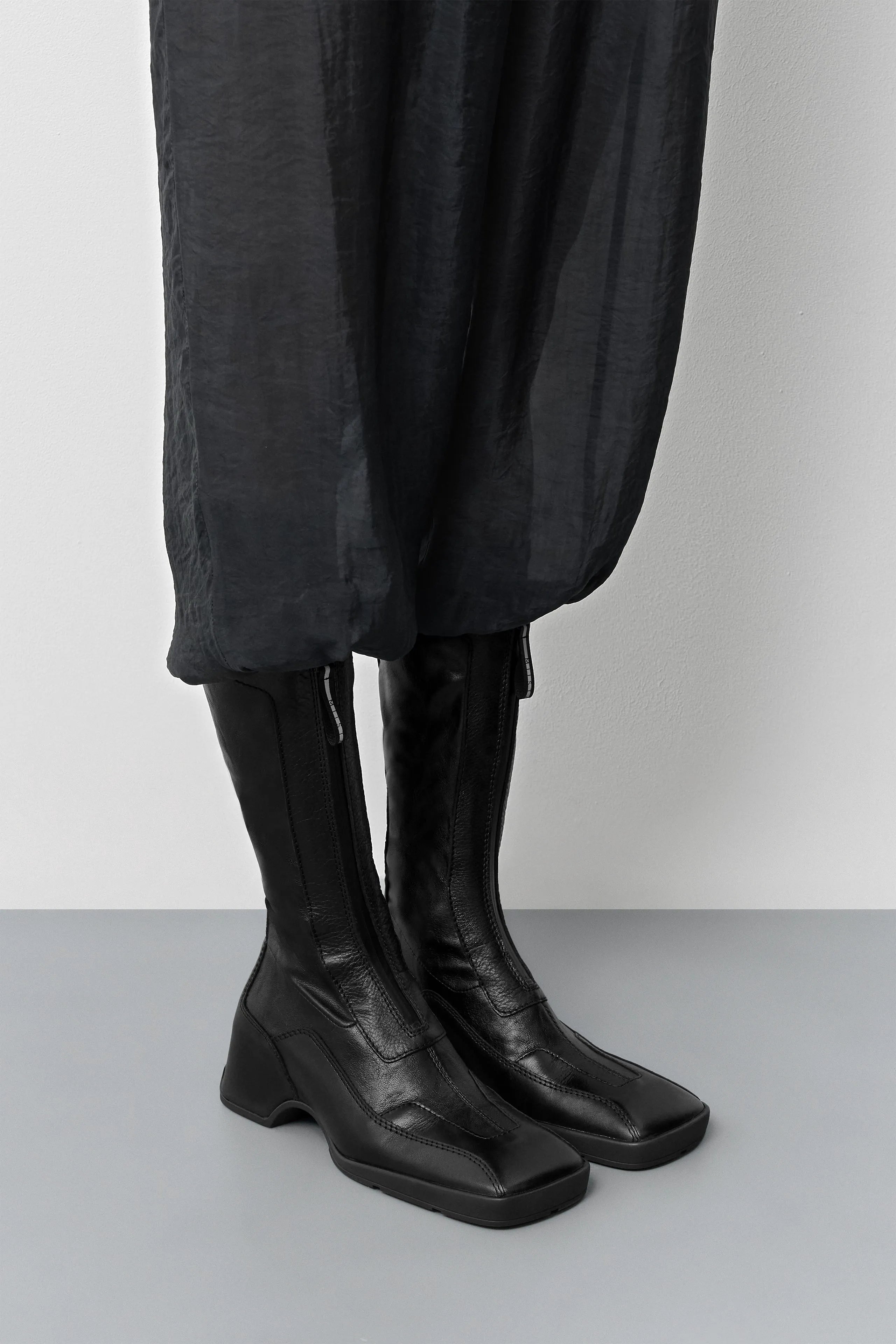 Vito Black Strech Zipper Boots | Miista | Designed & Handmade in Europe