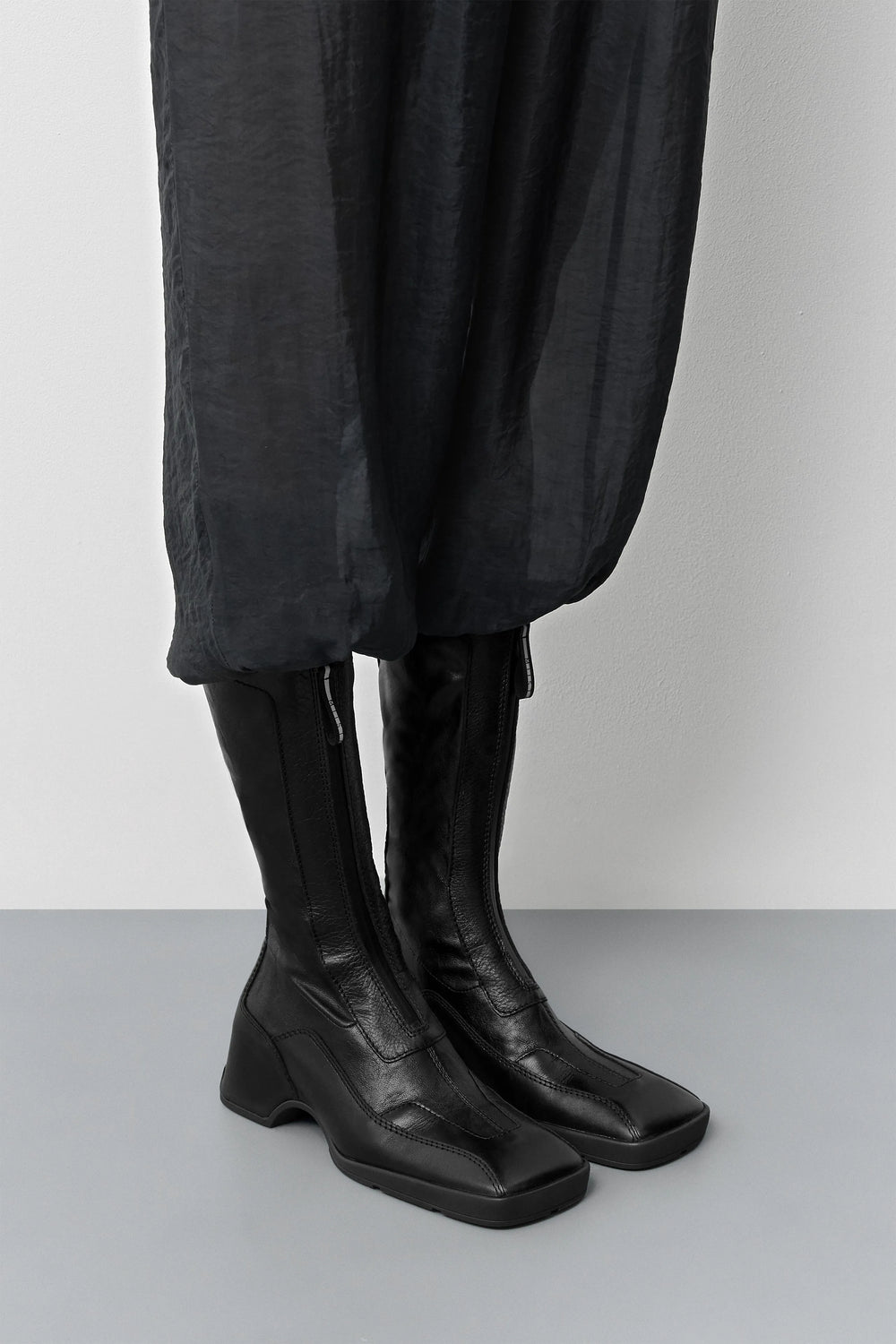 Vito Black Strech Zipper Boots | Miista | Designed & Handmade in Europe
