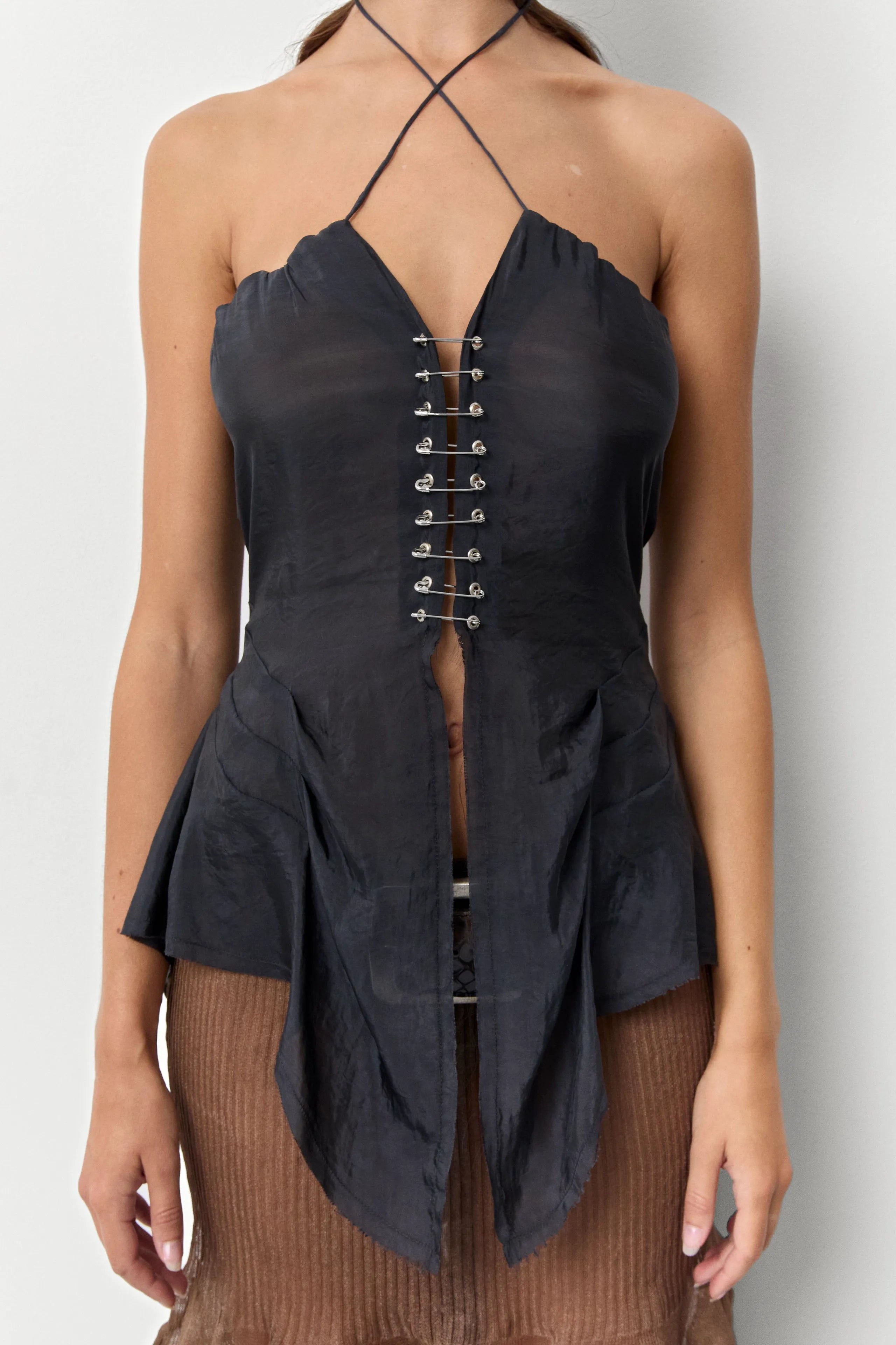 Aberdeen Washed Black Top | Miista | Designed & Handmade in Europe