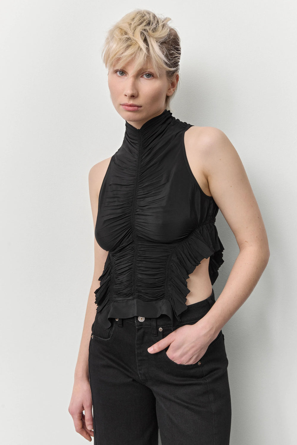 Tane Black Top | Miista | Designed & Handmade in Europe