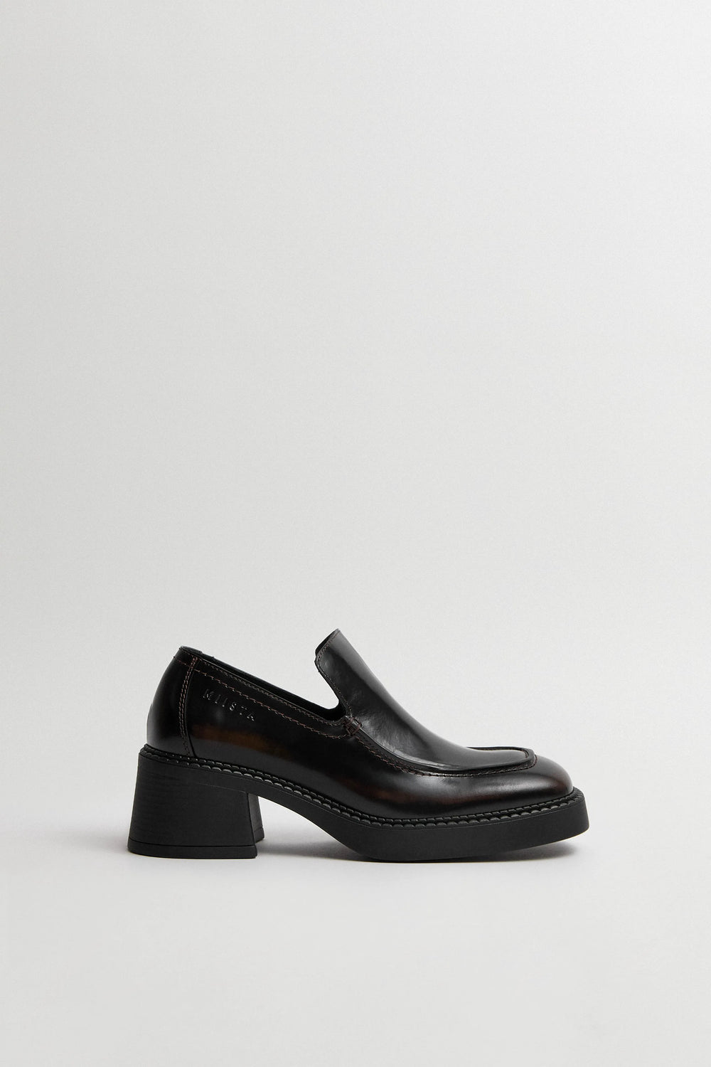 Karion Brushed Brown Loafers | Miista | Designed & Handmade in Europe