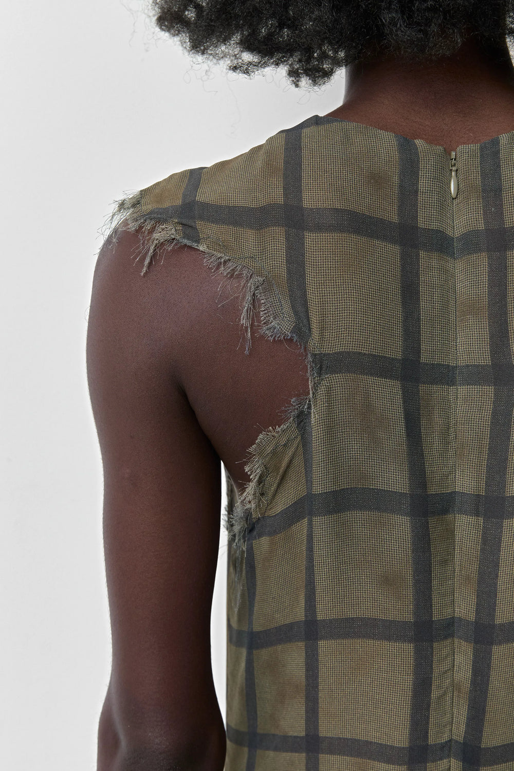 Siv Georgette Check Dress | Miista | Designed & Handmade in Europe