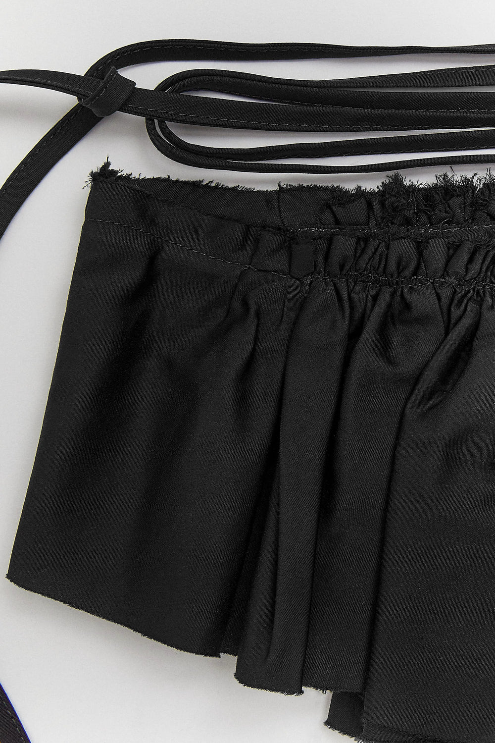 Vanny Black Poplin Ruffle  | Miista | Designed & Handmade in Europe