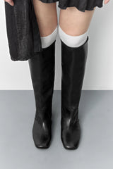 Karola Black Tall Boots | Miista | Designed & Handmade in Europe