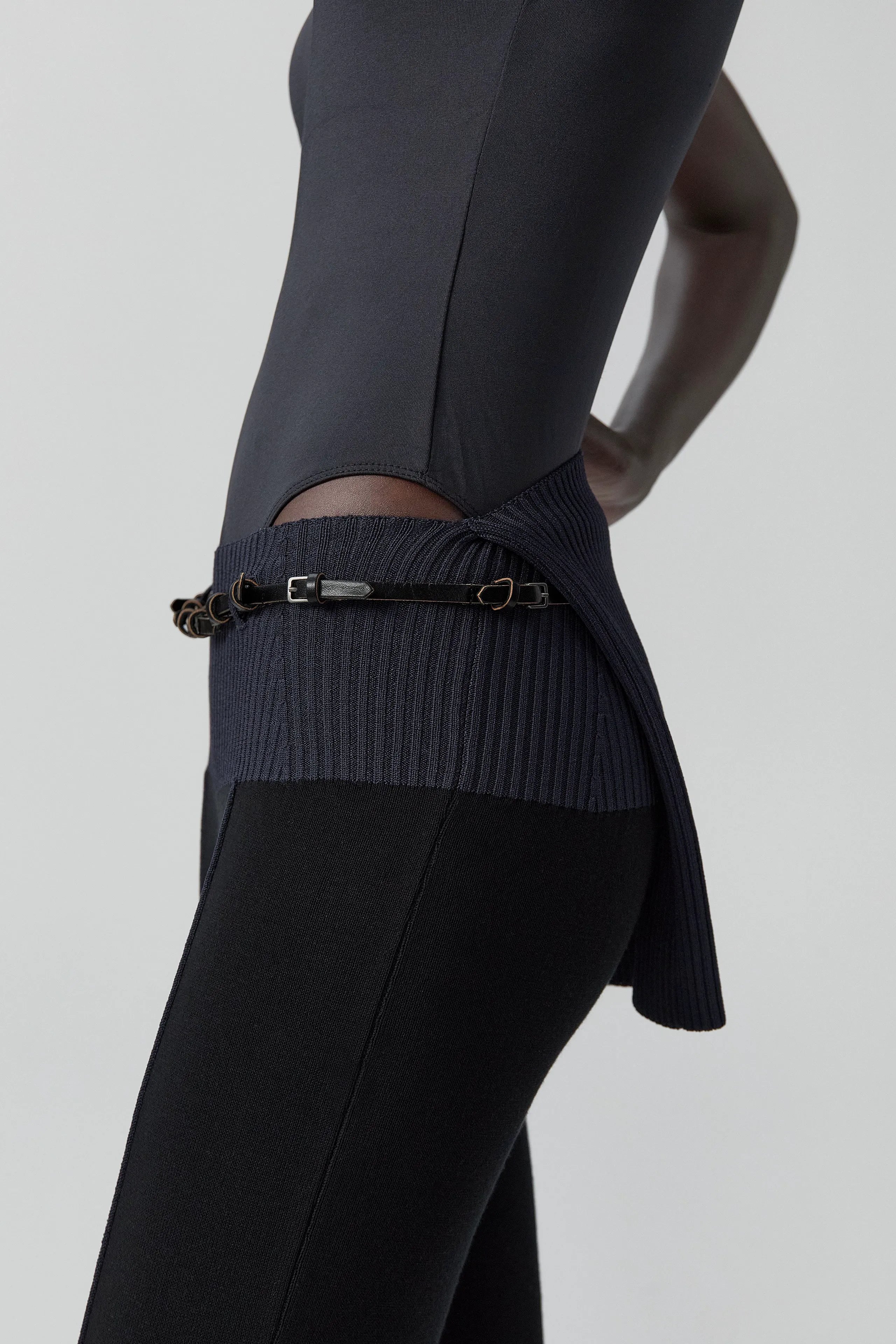Bridget Jumpsuit - Black Viscose Knit | Miista | Designed & Handmade in Europe