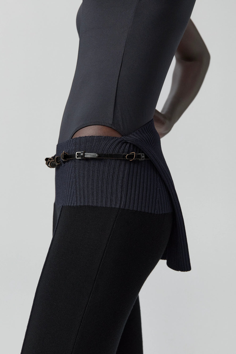 Bridget Jumpsuit - Black Viscose Knit | Miista | Designed & Handmade in Europe