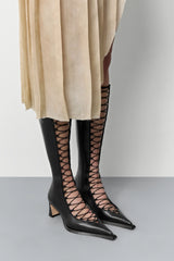 Melinda Black Tall Boots | Miista | Designed & Handmade in Europe