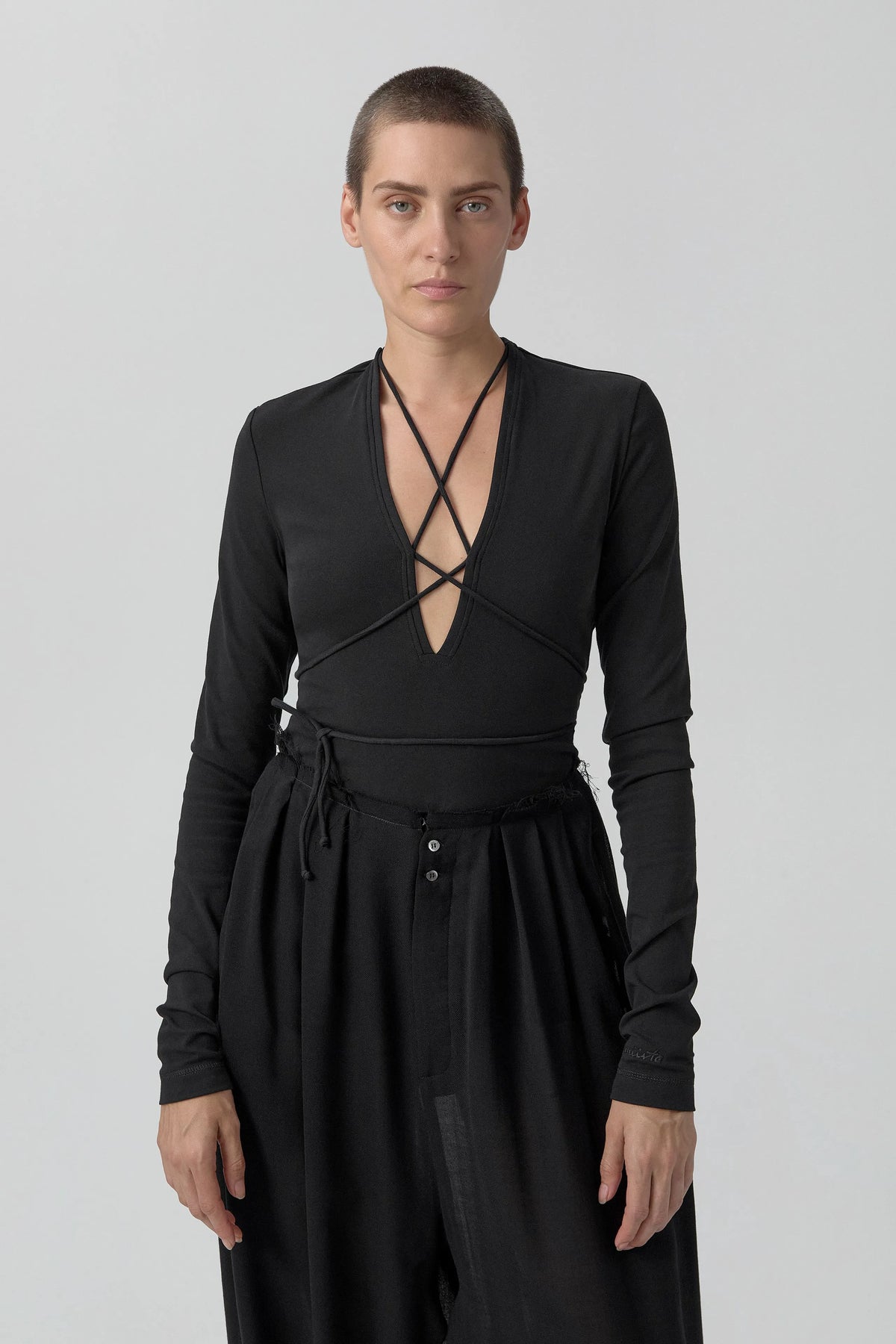 Annie Top - Black Organic Cotton | Miista | Designed & Handmade in Europe