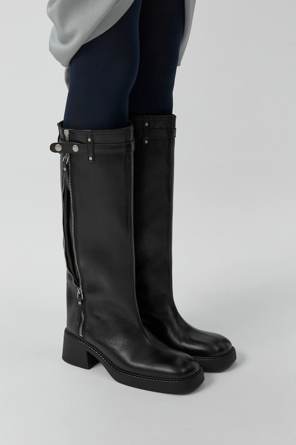 Izolda Boots - Black Leather | Miista | Designed & Handmade in Europe