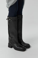 Izolda Boots - Black Leather | Miista | Designed & Handmade in Europe