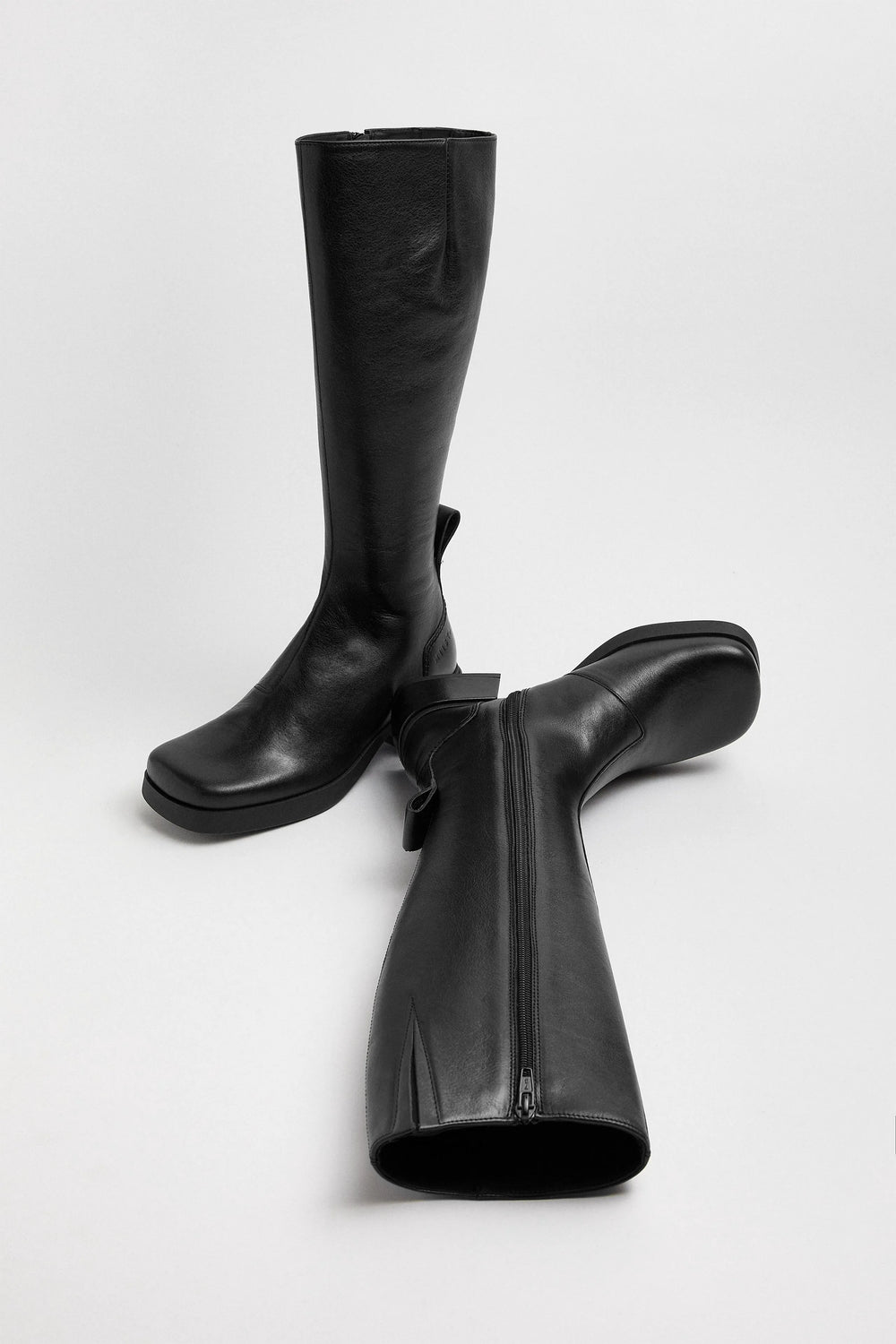Brunildha Off Black Tall Boots | Miista | Designed & Handmade in Europe