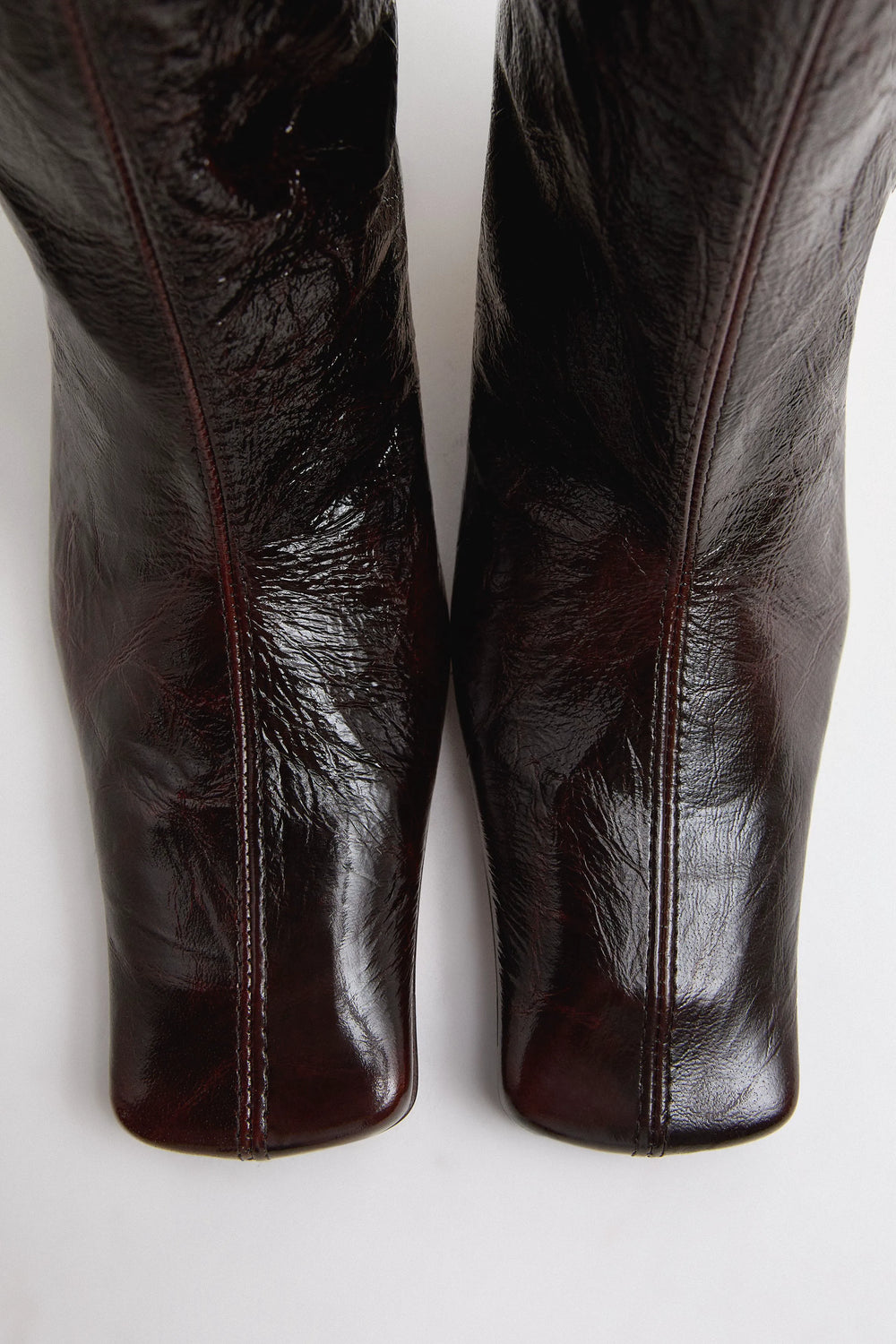 Bluma Boots - Brown Crinkle Leather | Miista | Designed & Handmade in Europe
