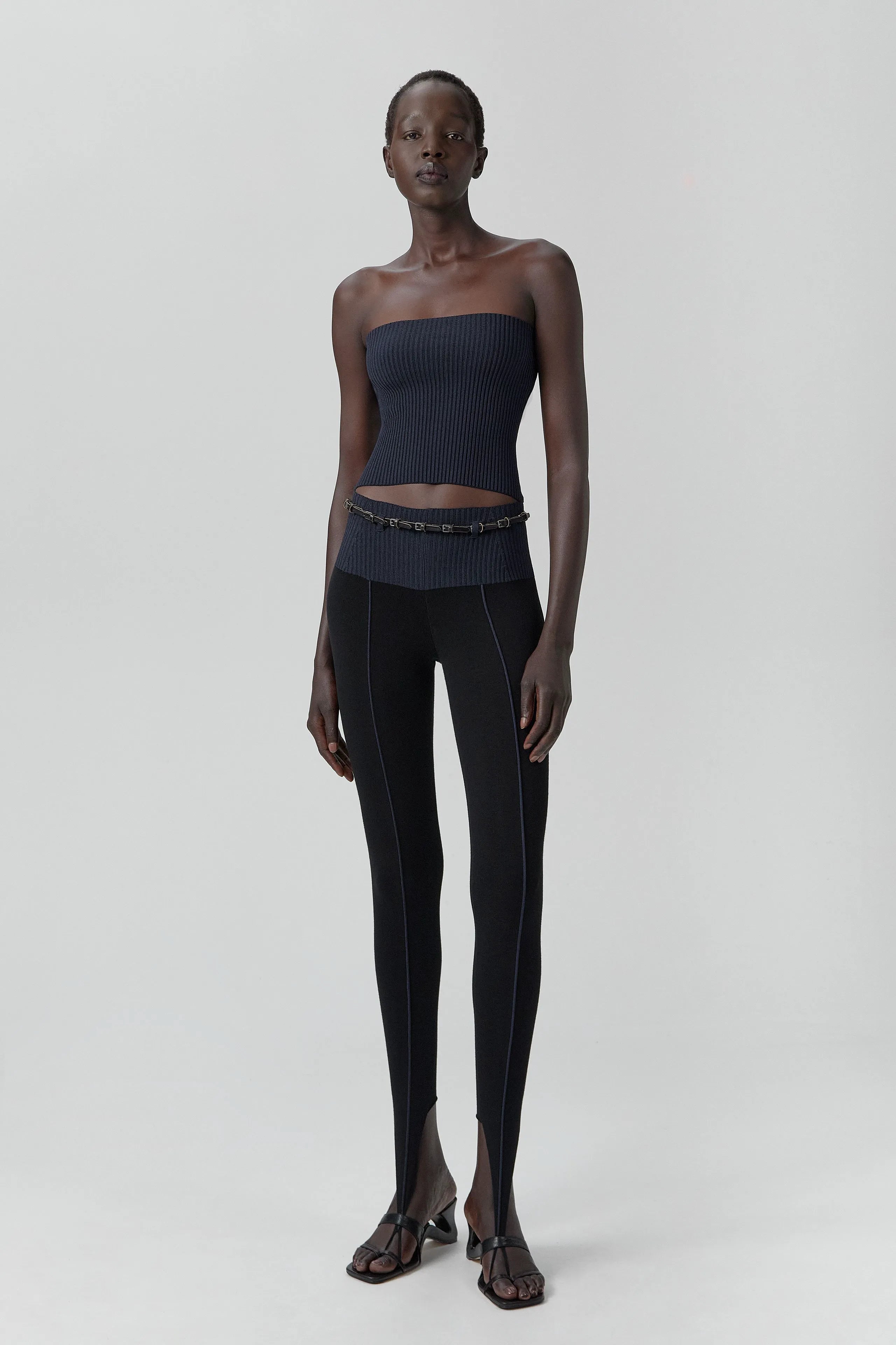 Bucci Black Mini Buckles Leather Belt | Miista | Designed & Handmade in Europe