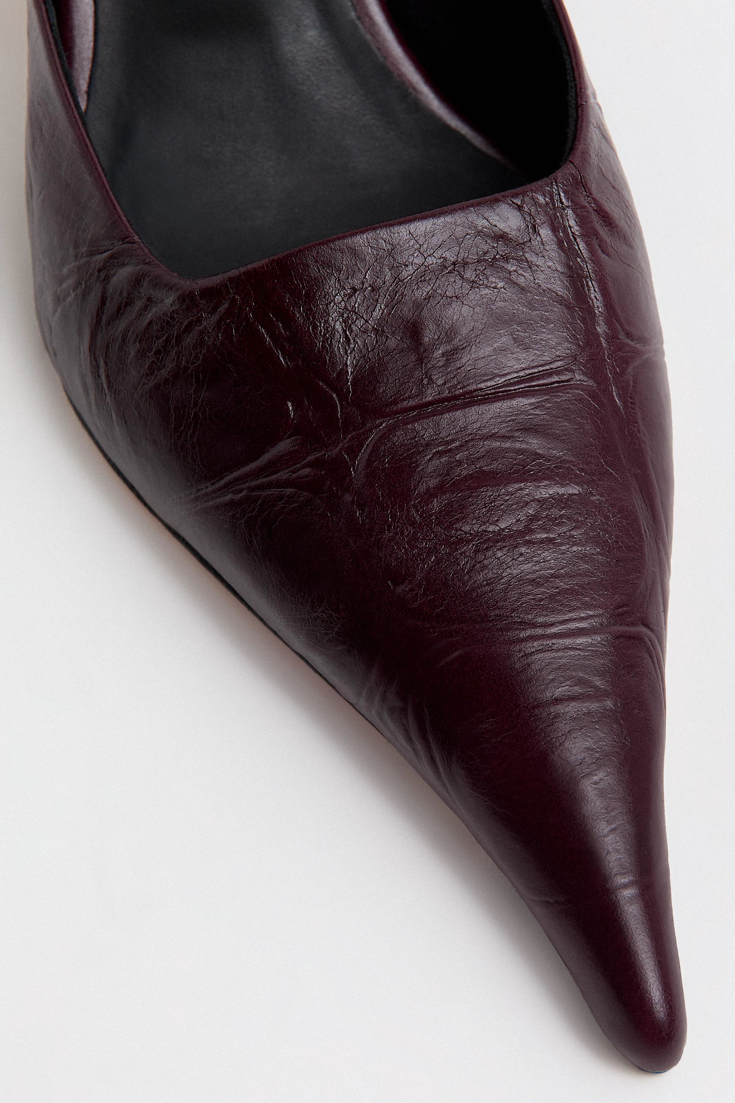 Qori Courts - Plum Croc Embossed Leather | Miista | Designed & Handmade in Europe