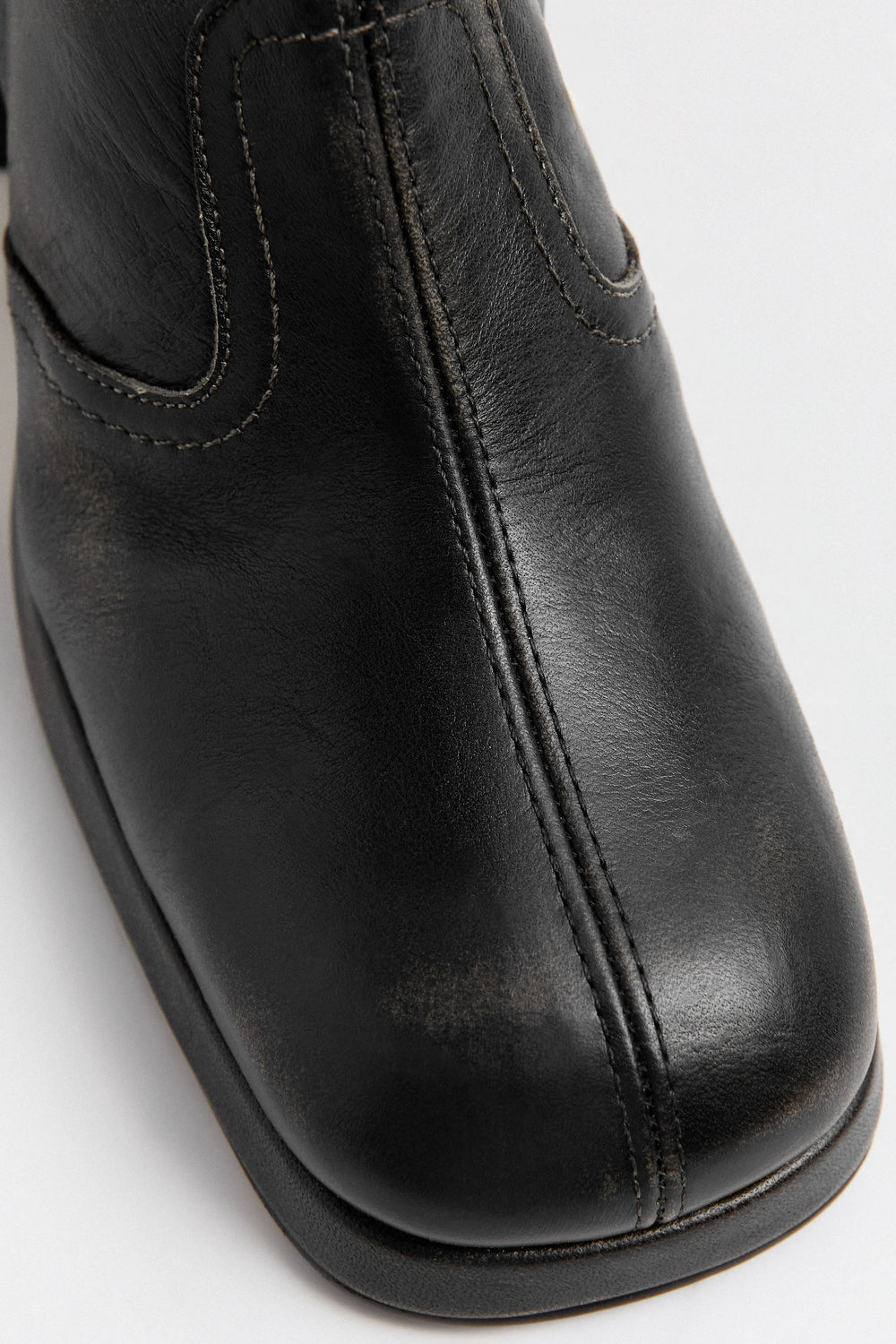 Donna Boots -  Black Brush Off Leather | Miista | Designed & Handmade in Europe