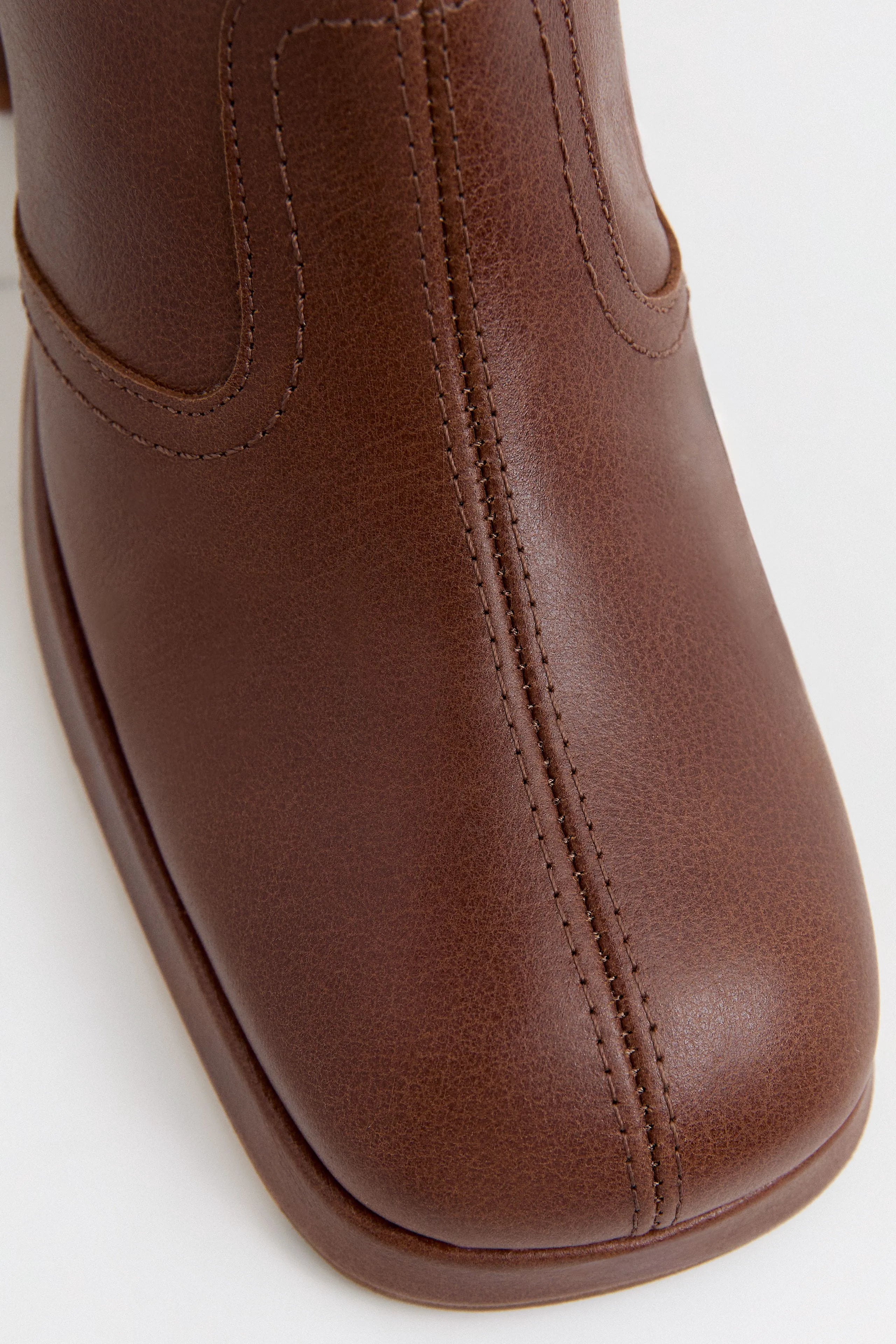Donna Boots - Tan Grainy Leather | Miista | Designed & Handmade in Europe