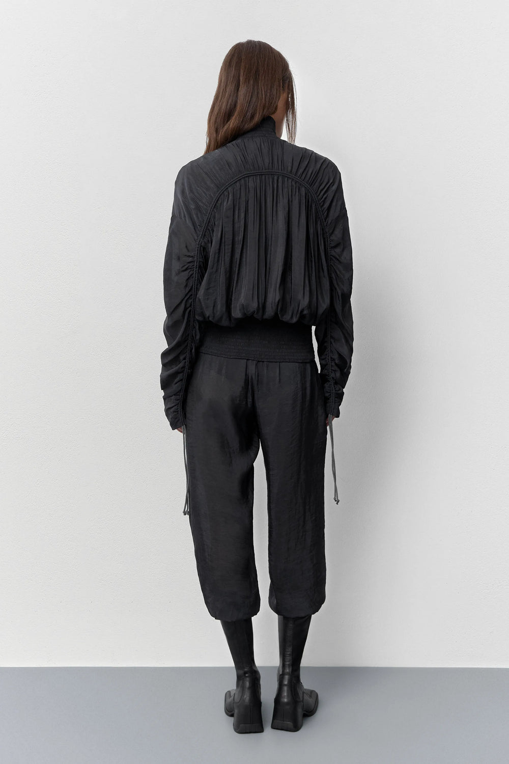 Mylla Black Zip Jacket | Miista | Designed & Handmade in Europe