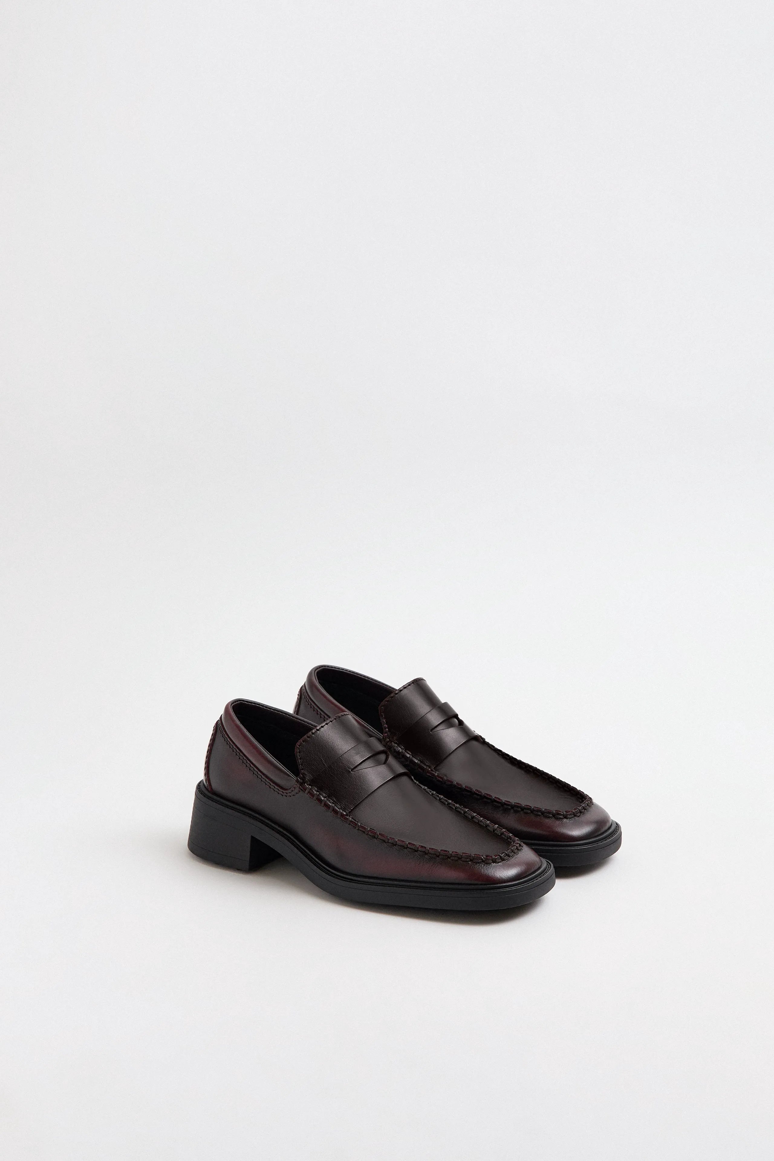 Eralia Loafers - Burgundy Leather | Miista | Designed & Handmade in Europe