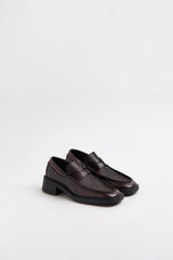 Eralia Loafers - Burgundy Leather | Miista | Designed & Handmade in Europe