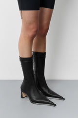 Shelley Black Back Lace Boots | Miista | Designed & Handmade in Europe